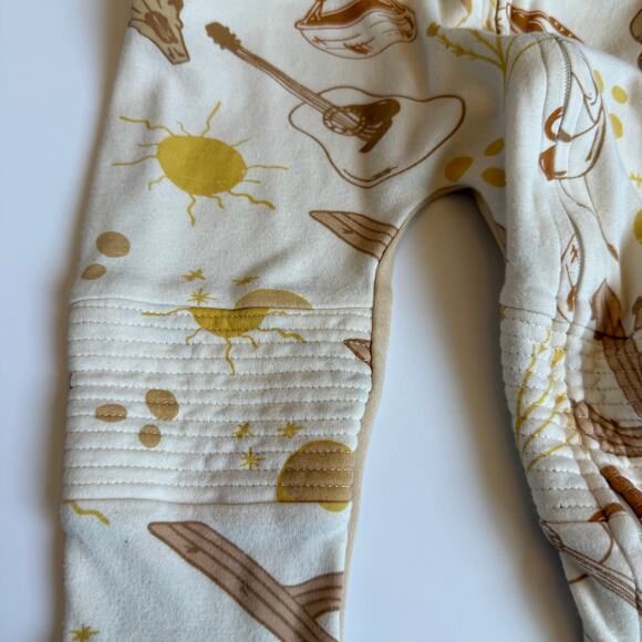 Goumi Zipper Footie Bamboo Organic Cotton Canyon Western Sleeper 12-18 months - Picture 5 of 14